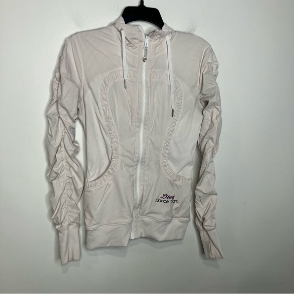 Lululemon‎ dance studio jacket full zip ivory casual womens size 6 - Picture 6 of 12